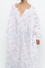 Load image into Gallery viewer, Vintage x EILEEN WEST White Floral Long Sleeve Cotton Maci (XS-M)