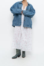 Load image into Gallery viewer, Vintage x EILEEN WEST White Floral Long Sleeve Cotton Maci (XS-M)