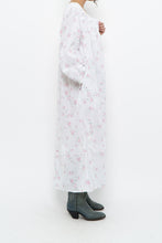Load image into Gallery viewer, Vintage x EILEEN WEST White Floral Long Sleeve Cotton Maci (XS-M)
