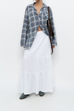 Load image into Gallery viewer, Vintage x CHAPS White Cotton Tiered Maxi Skirt (L, XL)