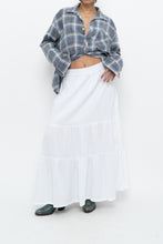 Load image into Gallery viewer, Vintage x CHAPS White Cotton Tiered Maxi Skirt (L, XL)