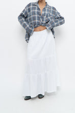 Load image into Gallery viewer, Vintage x CHAPS White Cotton Tiered Maxi Skirt (L, XL)