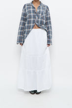 Load image into Gallery viewer, Vintage x CHAPS White Cotton Tiered Maxi Skirt (L, XL)