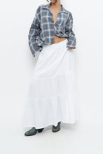 Load image into Gallery viewer, Vintage x CHAPS White Cotton Tiered Maxi Skirt (L, XL)