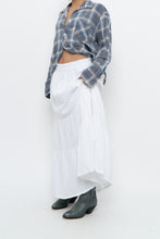 Load image into Gallery viewer, Vintage x CHAPS White Cotton Tiered Maxi Skirt (L, XL)
