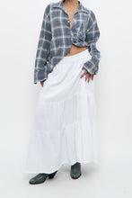 Load image into Gallery viewer, Vintage x CHAPS White Cotton Tiered Maxi Skirt (L, XL)