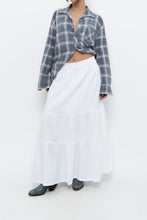 Load image into Gallery viewer, Vintage x CHAPS White Cotton Tiered Maxi Skirt (L, XL)