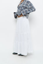 Load image into Gallery viewer, Vintage x CHAPS White Cotton Tiered Maxi Skirt (L, XL)