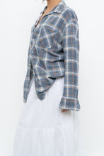 Load image into Gallery viewer, Vintage x Faded Blue Cotton Flannel (XS-L)