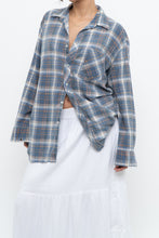 Load image into Gallery viewer, Vintage x Faded Blue Cotton Flannel (XS-L)