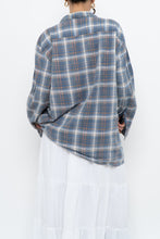 Load image into Gallery viewer, Vintage x Faded Blue Cotton Flannel (XS-L)