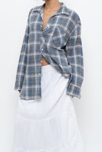Load image into Gallery viewer, Vintage x Faded Blue Cotton Flannel (XS-L)