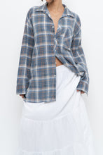 Load image into Gallery viewer, Vintage x Faded Blue Cotton Flannel (XS-L)