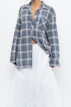 Load image into Gallery viewer, Vintage x Faded Blue Cotton Flannel (XS-L)