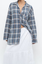 Load image into Gallery viewer, Vintage x Faded Blue Cotton Flannel (XS-L)