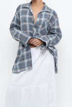 Load image into Gallery viewer, Vintage x Faded Blue Cotton Flannel (XS-L)