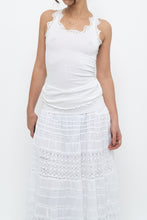 Load image into Gallery viewer, Vintage x MAX STUDIO White Lace Ribbed Tank (XS, S)