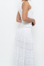 Load image into Gallery viewer, Vintage x MAX STUDIO White Lace Ribbed Tank (XS, S)