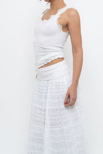 Load image into Gallery viewer, Vintage x MAX STUDIO White Lace Ribbed Tank (XS, S)