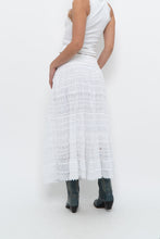 Load image into Gallery viewer, Vintage x Made in India x White Lace Maxi Skirt (XS, S)