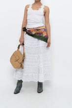 Load image into Gallery viewer, Vintage x Made in India x White Lace Maxi Skirt (XS, S)