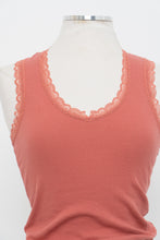 Load image into Gallery viewer, Modern x Pink Ribbed Lace Deadstock Tank (XS, S)