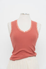 Load image into Gallery viewer, Modern x Pink Ribbed Lace Deadstock Tank (XS, S)