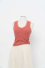 Load image into Gallery viewer, Modern x Pink Ribbed Lace Deadstock Tank (XS, S)