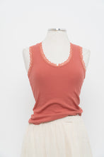Load image into Gallery viewer, Modern x Pink Ribbed Lace Deadstock Tank (XS, S)