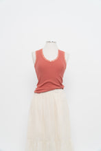 Load image into Gallery viewer, Modern x Pink Ribbed Lace Deadstock Tank (XS, S)