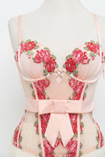 Load image into Gallery viewer, VICTORIA SECRET x Light Pink Floral Embroidered Corset (36C)