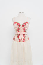 Load image into Gallery viewer, VICTORIA SECRET x Light Pink Floral Embroidered Corset (36C)