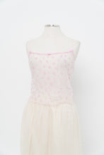 Load image into Gallery viewer, SKIMS x Deadstock Pink Lace Cropped Tank (L)