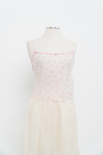 Load image into Gallery viewer, SKIMS x Deadstock Pink Lace Cropped Tank (L)