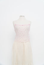 Load image into Gallery viewer, SKIMS x Deadstock Pink Lace Cropped Tank (L)