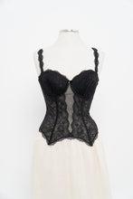 Load image into Gallery viewer, Vintage x CHANTELLE Black Lace Mesh Corset (34D)