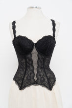 Load image into Gallery viewer, Vintage x CHANTELLE Black Lace Mesh Corset (34D)