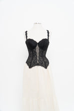 Load image into Gallery viewer, Vintage x CHANTELLE Black Lace Mesh Corset (34D)