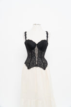 Load image into Gallery viewer, Vintage x CHANTELLE Black Lace Mesh Corset (34D)