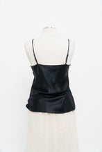 Load image into Gallery viewer, Vintage x Made in Canada x Black Lace &amp; Satin Tank (M)