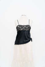 Load image into Gallery viewer, Vintage x Made in Canada x Black Lace &amp; Satin Tank (M)