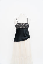 Load image into Gallery viewer, Vintage x Made in Canada x Black Lace &amp; Satin Tank (M)