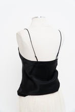 Load image into Gallery viewer, Vintage x Black Silk Tank (XS, S)