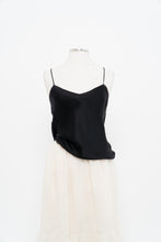 Load image into Gallery viewer, Vintage x Black Silk Tank (XS, S)