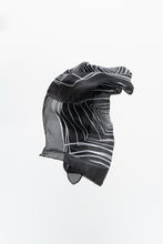 Load image into Gallery viewer, Vintage x Black Geometric Satin Scarf