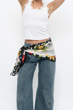 Load image into Gallery viewer, Vintage x Polkadot, Floral Patterned Silk Scarf