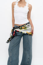 Load image into Gallery viewer, Vintage x Polkadot, Floral Patterned Silk Scarf