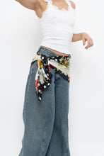 Load image into Gallery viewer, Vintage x Polkadot, Floral Patterned Silk Scarf