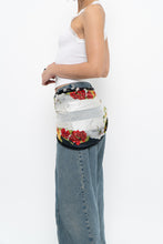 Load image into Gallery viewer, Vintage x Polkadot, Floral Patterned Silk Scarf
