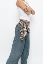 Load image into Gallery viewer, Vintage x ANNE KLEIN Chevron Patterned Silk Scarf
